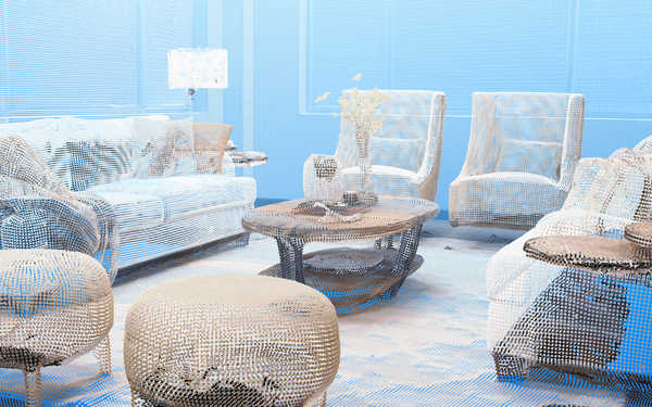 3D point cloud of indoor scene for object segmentation