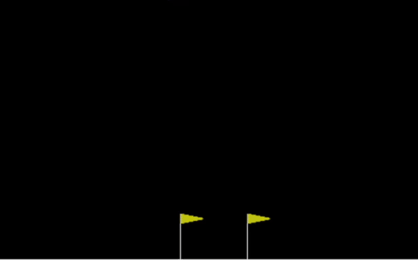 animation of `Lunar Lander` rapidly adapting to heavily randomized disturbances
